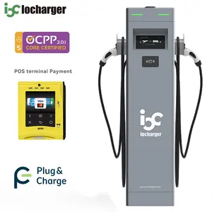 Iocharger Plug And Charge 2 Guns 44kw Type 1 Type 2 OCPP Ev Charger Manufacturer Ev Electric Car Charging Station Commercial