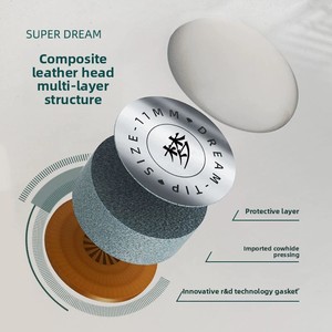 หัวคิวสนุกเกอร์เรซิ่น LP Super Dream ขนาดเล็ก กลาง และใหญ่ (11/12/14 มม.) ลายโบว์ไท - Product Image 3