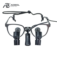 Loupes dentaires ergonomiques TTL 3X 4X, grossissement manuel 5.0X 6.0X, loupe binoculaire chirurgicale personnalisée avec LED pour dentiste