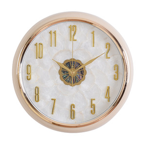 Metal <b>Wall</b> <b>Clock</b> Round Modern Home Decor For <b>Bedroom</b> Living Room Simple Creative <b>Wall</b> Mounted No Drill - Product Image 3