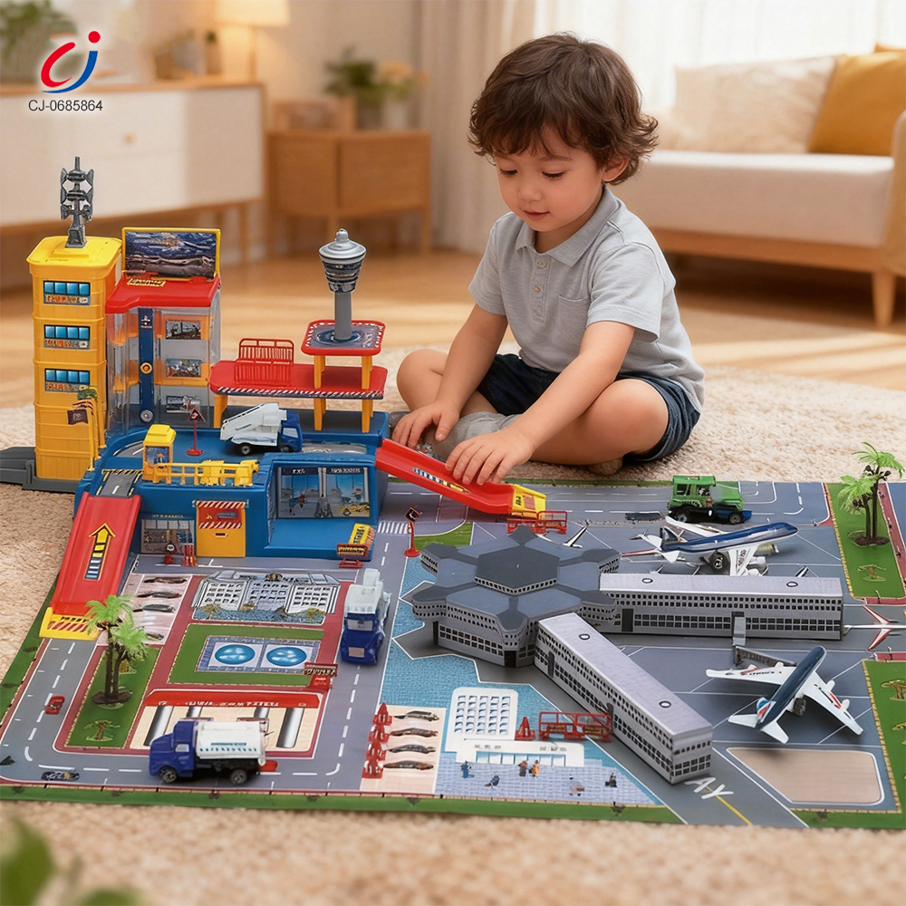 子供向けの高品質なラグジュアリープレイセット - 飛行機おもちゃ空港