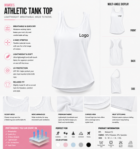 Women's Breathable Quick Dry Lightweight Tank <b>Top</b> Solid Color Crew Neck Sleeveless Fitness Workout <b>Top</b> - Product Image 3