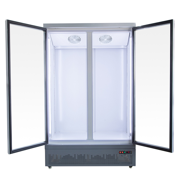 High Quality Fridge Vertical Upright Refrigerators Showcase Glass Door Smart Beverage Cooler Display for Beer and Drinks