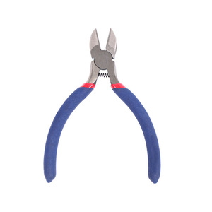 Xinrui Hardware 5 Inch Diagonal Pliers Blue Red Plastic Handle For Diy Jewelry Craft Tools - Product Image 3