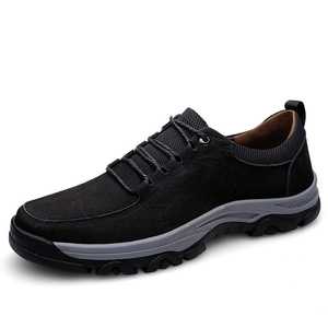 Scarpe Oxford da <span class=keywords><strong>Uomo</strong></span>, <span class=keywords><strong>Stivali</strong></span> da Lavoro e Sicurezza, Scarpe Basse con Lacci per Escursionismo e Trekking, in Vera Pelle Nubuck - Product Image 1