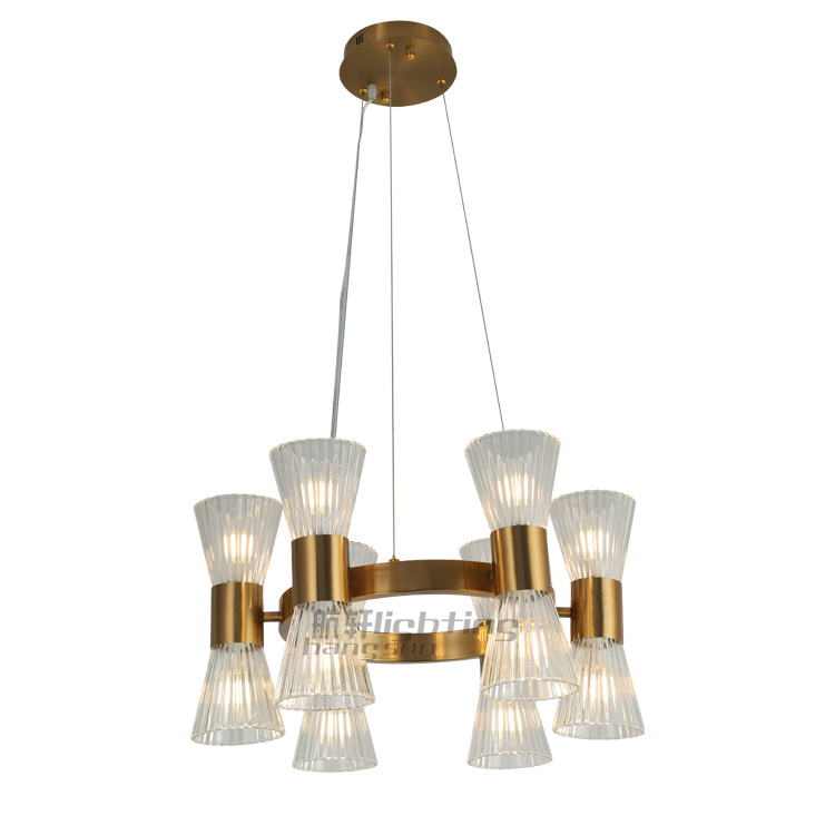 decorations hotel living room lamps home decor pendant light fixture modern glass clear lamps restaurant