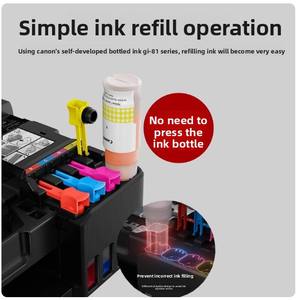 <span class=keywords><strong>Imprimante</strong></span> Canon G2810 G3810 <span class=keywords><strong>avec</strong></span> kit d'encre CISS d'origine, impression couleur, copie, numérisation, tout-en-un mobile - Product Image 4