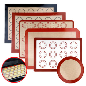 0002 21*30CM 맞춤형 논스틱 실리콘 마카롱 베이킹 매트 실리콘 베이킹 매트 재사용 실리콘 베이킹 매트 - Product Image 6