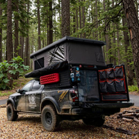 Camioneta de aluminio de tamaño completo de alta calidad Camper Diseño de joroba moderno Ligero Plegable Impermeable