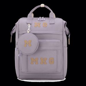 <b>Hot</b> Sale 2PCS Mommy Backpack Set Custom Logo Baby Diaper Bags With USB - Product Image 3