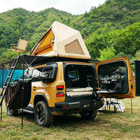 Tente de toit rigide à montage rapide avec vérins à gaz pour pick-up, camping tout-terrain, voyages en pleine nature