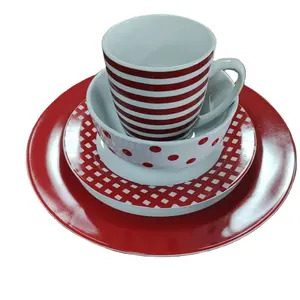 Ceramic dinnerware supply 12pcs 16pcs with decal porcelain tableware with good quality and best price