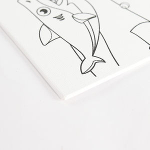 13x18cm Tự làm bức tranh bằng số Kit dễ thương cá sấu, hà mã Acrylic sơn kích thước nhỏ in vải cho trẻ em Đồ chơi giáo dục - Product Image 5