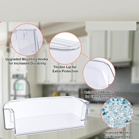 WPW10430639 W10324876 Estante para puerta de refrigerador, estante para congelador de piscina giratoria Compatible con Ken-more, estante para refrigerador de piscina giratoria