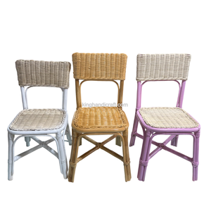 Chaise enfant en rotin style bohème, faite à la main, pour événements et décorations d'anniversaire, provenance Vietnam - Product Image 4