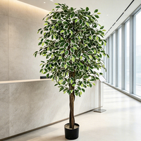 Plantes artificielles de ficus décoratives de 1,80 m, plantes artificielles de banian variées, bonsaïs pour événements, mariages, arrangements floraux