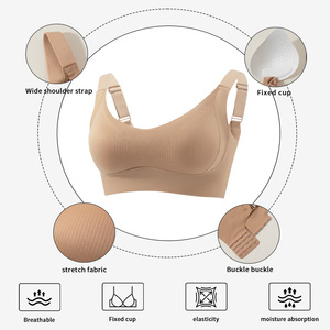 Soutien-gorge push-up ultra-fin sans couture pour femme, confortable, sans armatures, pour l'été, vente en gros, grandes tailles - Product Image 5