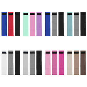 QuadraFit定制标志运动臀部箍带聚酯织物环战利品带套装臀部防滑织物阻力带套装 - Product Image 6