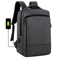 Mochila de Computadora Simple, Estilo Moderno, para Negocios y Ocio, de Poliéster, Impermeable, Resistente, para Senderismo, Camping, Escalada