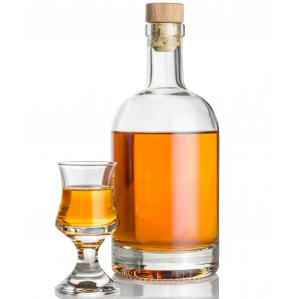 Botellas de Vidrio Cristalino de 750 ml para Licores Nórdicos Nocturne, para Vodka, Whisky, Ginebra, con Corcho - Product Image 5