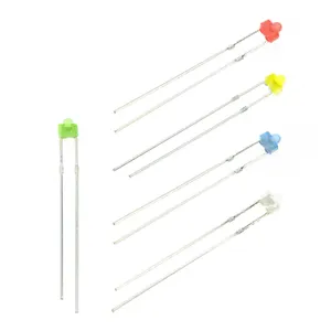 Kit surtido de luces LED de diodo, 1,8mm, verde, azul, blanco, amarillo y rojo, componente DIY