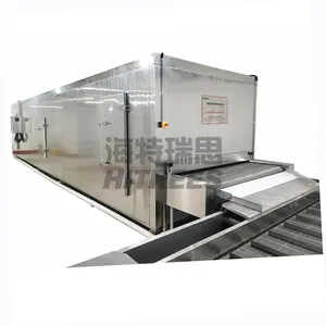 Fish Meat Tunnel Freezer IQF Quick Freezing Machine Price