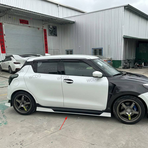 Jupes latérales en fibre de carbone pour Suzuki <span class=keywords><strong>Swift</strong></span> ZC33S <span class=keywords><strong>Sport</strong></span> 2018-2024, extensions de jupes de pare-chocs latéraux, séparateurs, pièces extérieures de voiture - Product Image 5