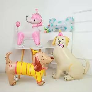 Ballons de fête d'anniversaire pour chien, motifs de races variées, y compris <span class=keywords><strong>Caniche</strong></span>, Teckel, Berger, Bouledogue, <span class=keywords><strong>Labrador</strong></span>, pour les propriétaires d'animaux - Product Image 4