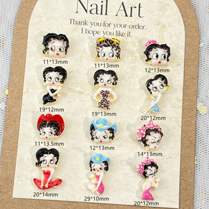 Adesivi per Telefono, Frigorifero, Fermagli per Capelli e Accessori per Unghie con Personaggi di Anime Giapponesi: Gatto, Scimmia, Coniglio, Orso in Resina - Product Image 5