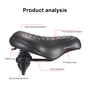 KEREACHY coussin <span class=keywords><strong>de</strong></span> siège <span class=keywords><strong>de</strong></span> vélo <span class=keywords><strong>de</strong></span> <span class=keywords><strong>selle</strong></span> <span class=keywords><strong>intégré</strong></span> sous vide personnalisé usine <span class=keywords><strong>selle</strong></span> <span class=keywords><strong>de</strong></span> vélo confortable siège large - Product Image 3
