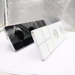 BS Anh Ấn Độ tiêu chuẩn màu đen tường chuyển đổi ổ cắm đầy đủ Kính 10A cắm ổ cắm đôi ổ cắm sạc chất lượng tốt phổ ổ cắm - Product Image 5