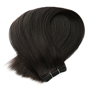 K.SWIGS Cuticle Aligned Virgin Human Hair Machine Weft Double Drawn Remy Hair Extensions <b>Silky</b> Straight Body Wave Natural Black - Product Image 4