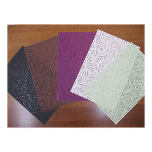 Tapis de table japonais en PVC tissé durable de haute qualité facile à nettoyer napperons à motif de fleurs - Product Image 1