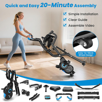 Volante de inercia de 1,6 kg de alta calidad, entrenador de bicicleta de interior estándar vertical plegable de un toque, bicicleta giratoria de ejercicio para el hogar