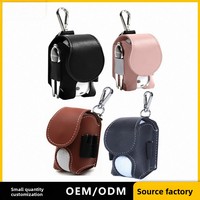 Sac de golf double compartiment en PU pour l'extérieur, sacoche de taille pour le golf, petite pochette à balles, sac d'accessoires