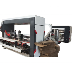 Nueva Máquina Automática de Encolado y Cosido para Empaquetado con PLC para Fabricación de Cajas de Cartón Corrugado de Alta Precisión - Product Image 1