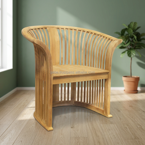 Sillón Minimalista Moderno de Madera de Teca Sólida, Altura Ajustable, No Plegable, Muebles para el Hogar, Sala de Estar, Dormitorio - Product Image 3