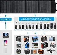Panneaux solaires monocristallins pliables ALECTER 100W PET, sortie DC USB, chargeur portable, haute efficacité, certifié TUV, 2,5 kg