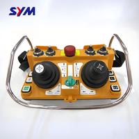 Télécommande sans fil F24-60 Telecrane à 2 joysticks pour grue à tour, transmetteur et récepteur de commande de grue