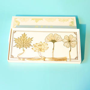 Harga pabrik kreatif daun logam berongga pembatas buku pembuluh Lotus daun Maple rumbai hadiah Hari Guru Siswa - Product Image 2