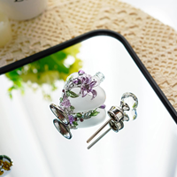 Botol Parfum Bunga Buatan Tangan, Botol Aroma Kristal Isi Ulang