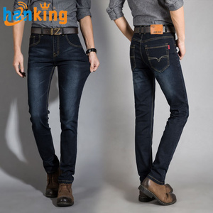 Pantalones vaqueros cálidos para hombre, novedad, pantalones vaqueros ajustados elásticos de alta calidad, pantalones vaqueros ajustados para hombre de talla grande 28-40 con terciopelo o sin terciopelo - Product Image 4