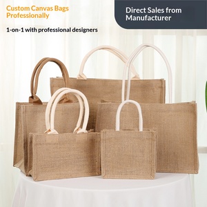Sanky <strong>Bag</strong> Custom For Explosive Hand Gift <strong>Bag</strong> Blank <strong>Jute</strong> Advanced Sense Portable DIY Printed Logo Cotton Rope Shopping <strong>Bag</strong> - Product Image 5