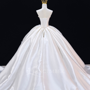 Robes de mariée de bal JFH150 Princess Sweetheart avec fleurs 3D et perles - Product Image 6
