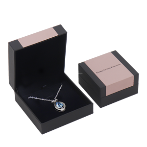 <span class=keywords><strong>GVP</strong></span> Boîte à bijoux en papier rose de couleur assortie populaire Boîte cadeau de bijoux noire personnalisée Paquet de boîte de bague boucles d'oreilles collier de luxe - Product Image 2