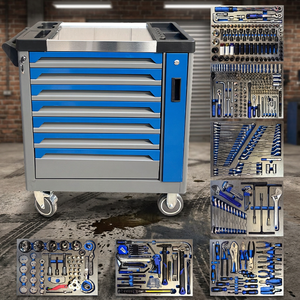 Kit d'outils de réparation automobile robuste de 526 pièces en acier au carbone haute dureté, outils à main complets pour l'entretien des garages mécaniques - Product Image 1