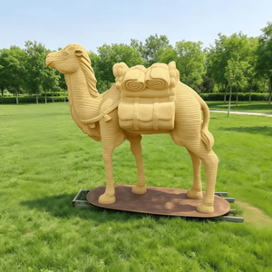 Scultura di Cammello Realistica in Fibra di Vetro di Grado Commerciale, Lunga Durata 10 Anni, Bassa Manutenzione, per Aree Ricreative e Resort - Product Image 2