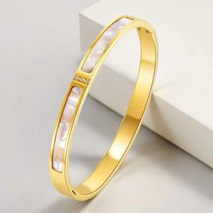 Bracelet femme titane acier europé<span class=keywords><strong>en</strong></span> et américain non-fading bracelet <span class=keywords><strong>en</strong></span> acier inoxydable diamant simple mode tempérament jewe - Product Image 4
