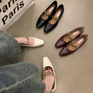 2025 New Design <strong>Closed</strong> Toe Metal Strap <strong>Lady</strong> <strong>Shoes</strong> for Dating Weddings Cocktail Parties Elegant Women's <strong>Shoes</strong> - Product Image 5