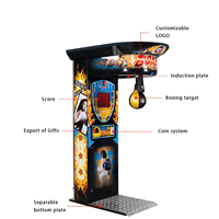 Máquina de Boxeo Comercial Iron Dragon Punching Game - Juego de Arcade de Fuerza Industrial para Centros Comerciales y Parques de Atracciones
